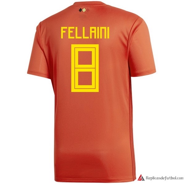 Camiseta Seleccion Belgica Primera equipación Fellaini 2018 Rojo